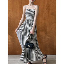 Load image into Gallery viewer, Striped Tube Top Suspender Dress
