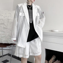 Load image into Gallery viewer, Summer Mesh Long-sleeved Jacket and Shorts Two-piece Set
