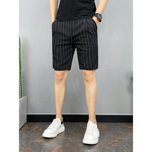 Striped Casual Slim Fit Shorts