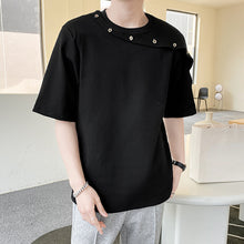 Load image into Gallery viewer, Beveled Button Short Sleeve T-Shirt
