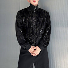 Load image into Gallery viewer, Sequined Stand Collar Anti-Wrinkle Jacket
