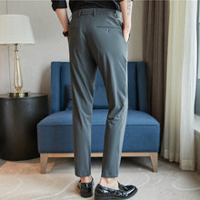 Load image into Gallery viewer, Casual Pants Thin Striped Slim Fit Trousers
