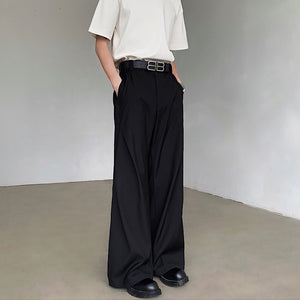 Loose Straight Floor-length Casual Pants