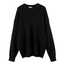 Load image into Gallery viewer, Loose Round Neck Solid Color Sweater
