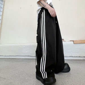 Stripes Sports Loose Casual Pants