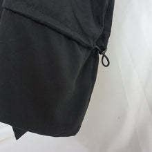 Load image into Gallery viewer, Black Simple Waist Drawstring Mid-length T-shirt
