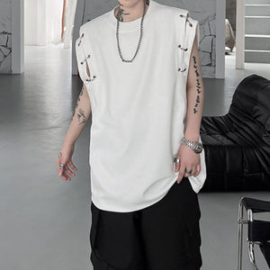 Summer Deconstructed Sleeveless T-shirt