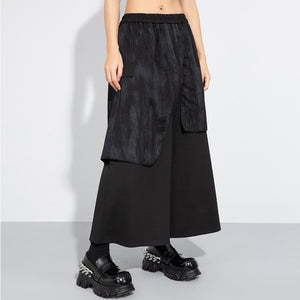 Layered Fake Two-piece Cropped Culottes