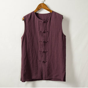 Loose Linen Casual Vest