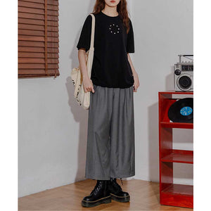 Retro Suit Wide-Leg High Waist Pants