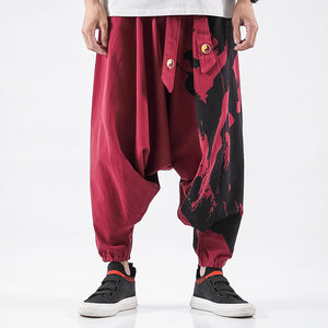 Loose Low Crotch Harem Pants