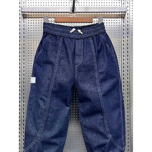 Winter Denim Harem Loose Fleece Pants