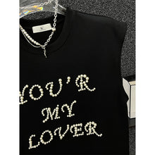 Load image into Gallery viewer, Bead Lettering Sleeveless T-shirt
