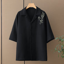 Load image into Gallery viewer, Embroidered Waffle Loose Short Sleeves Shirt
