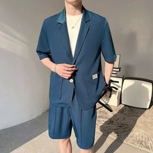 Load image into Gallery viewer, Short-Sleeved Ice Silk Casual Thin Short Suit
