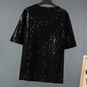 Gold Sequin Nightclub Stage T-shirt