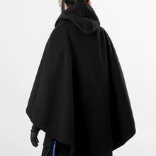 Load image into Gallery viewer, High Collar Fake Two Piece Cape Hooded Sweatshirt
