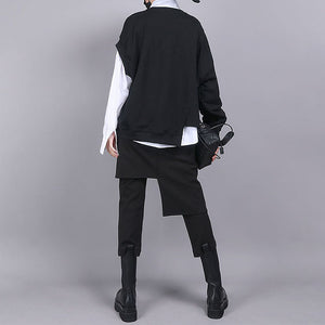 Irregular Sleeves Loose Casual Sweatshirt