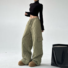 Load image into Gallery viewer, Multi-pocket Workwear Cotton Thickened Wide-leg Pants
