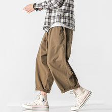 Load image into Gallery viewer, Retro Straight Loose Cropped Trousers
