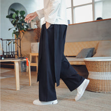 Load image into Gallery viewer, Retro Fake Two-piece Cotton And Linen Loose Skirt Pants
