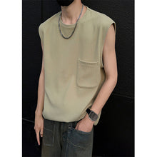 Load image into Gallery viewer, Vertical Striped Pocket Casual Vest
