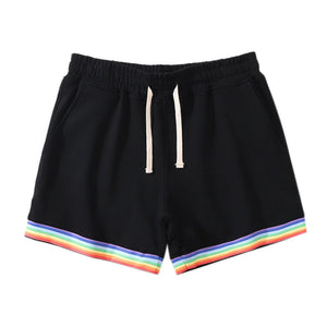 Cotton Sport Rainbow Print Shorts