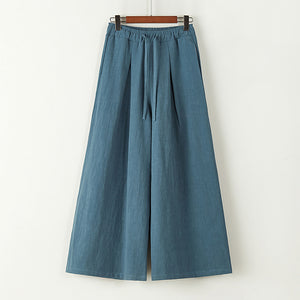 Linen Loose Slouchy Wide-leg Pants