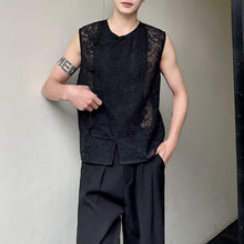 Load image into Gallery viewer, Hollow Jacquard Disc Button Vest

