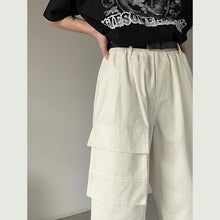 Load image into Gallery viewer, Summer Loose Wide Leg Cargo Cropped Pants
