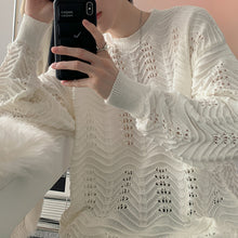 Load image into Gallery viewer, Hollow Pullover Loose Sweater
