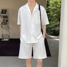 Load image into Gallery viewer, Lapel Shirt and Shorts Casual Two-piece Suit
