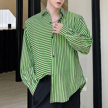 Load image into Gallery viewer, Asymmetric Striped Shirt
