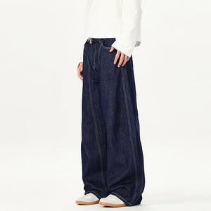 Vintage Wide-leg Loose-fitting Scimitar Jeans