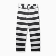 Load image into Gallery viewer, Striped Canvas Trousers Rider Pants
