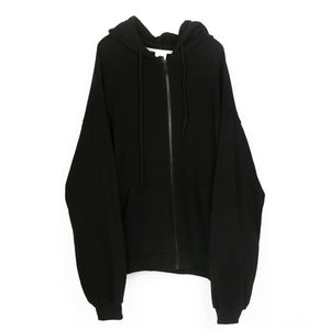 Hooded Loose Zip-Up Cardigan Jacket