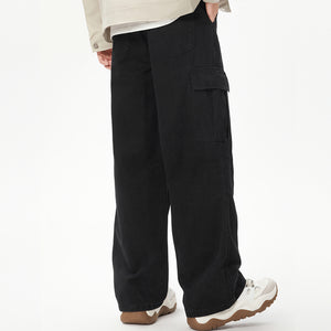 Loose Straight Retro Wide-leg Pants