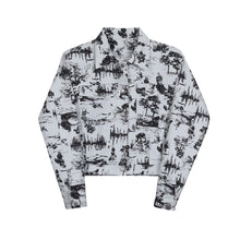 Load image into Gallery viewer, Retro Ink-splashed Digital Print Short Jacket
