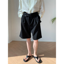 Load image into Gallery viewer, Irregular Waist Straight Leg Shorts
