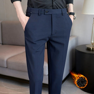 Invisible Elastic Waist Casual Trousers