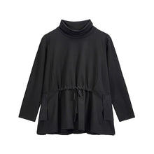 Load image into Gallery viewer, Loose Drawstring Waist Long Sleeve Shirt
