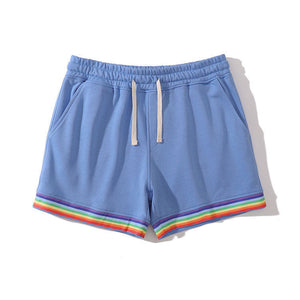 Cotton Sport Rainbow Print Shorts