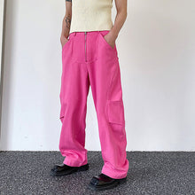 Load image into Gallery viewer, Retro Pink Denim Trousers
