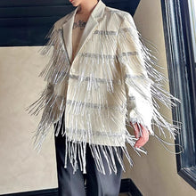 Load image into Gallery viewer, Tassel Sequined Double-Layer Mesh Jacket
