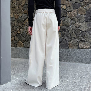 Retro Woolen Wide Leg Pants