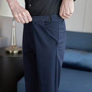 Invisible Elastic Waist Casual Trousers