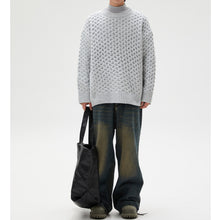 Load image into Gallery viewer, Honeycomb Twist Crew Neck Sweater
