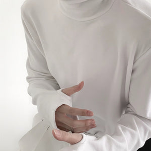 Soft Turtleneck Bottoming T-shirt