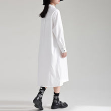 Load image into Gallery viewer, Single Breasted Shirt Collar Dress
