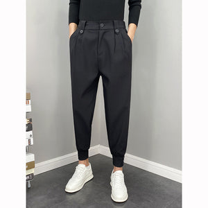 Nine-point Loose Casual Suit Pants